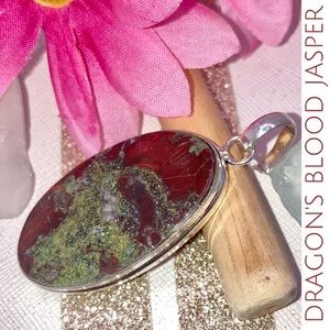 Dragon Blood Jasper Gemstone Handmade Pendant